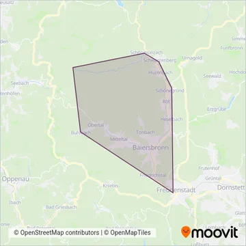 Klumpp Omnibus coverage area map