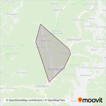 Wolpert Autoverkehr coverage area map
