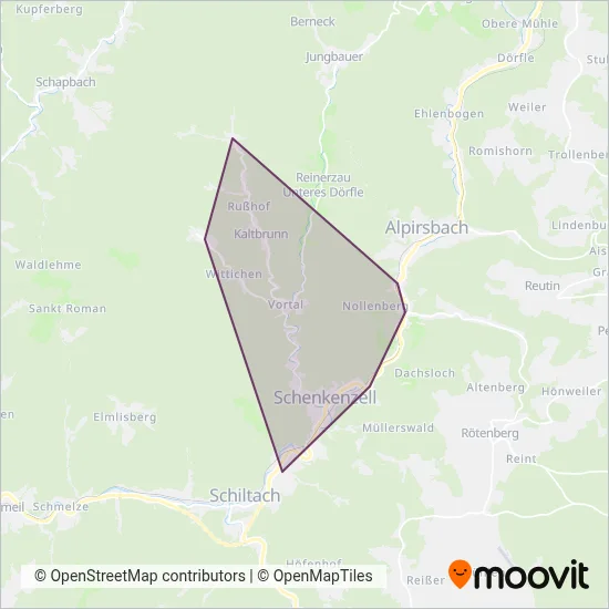 Wolpert Autoverkehr coverage area map