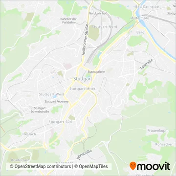 Схема покрытия компании DB (Трамвай)