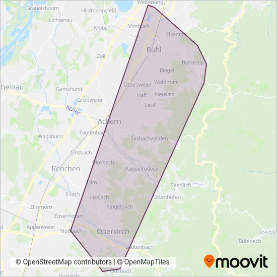 Faller Reisen GmbH coverage area map