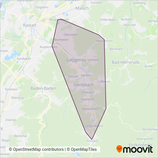 Taxi-Holl coverage area map