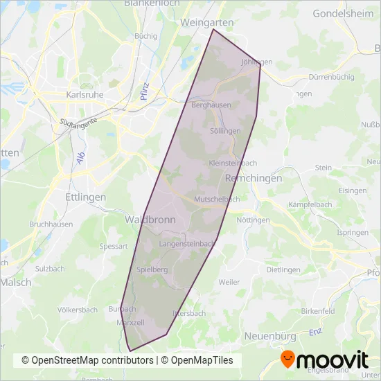 Engel Mühlacker coverage area map