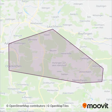 Beck+Schubert coverage area map