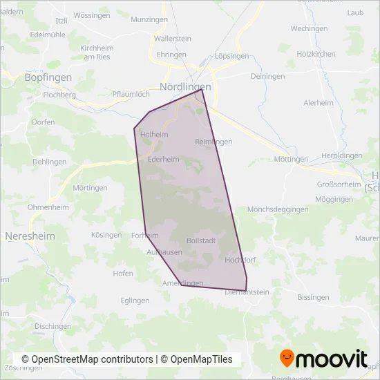 Schwarzer Reisen coverage area map