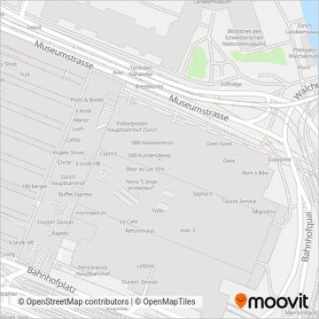 Schweizerische Bundesbahnen SBB coverage area map