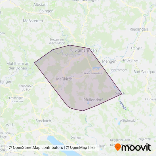 Kreisverkehrsbetrieb coverage area map