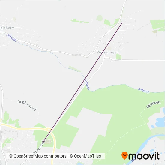 Blanko coverage area map