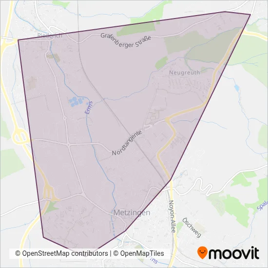 Wilhelm Lutz coverage area map