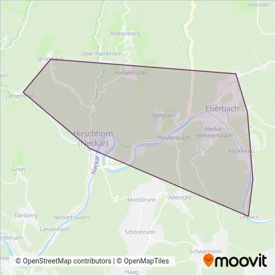 Stadtwerke Eberbach coverage area map