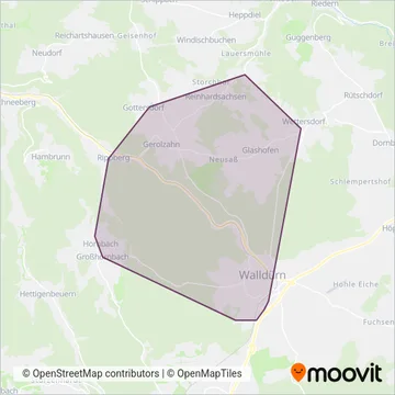 Схема покрытия компании FA. Berberich GmbH