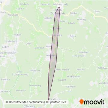 OREG coverage area map