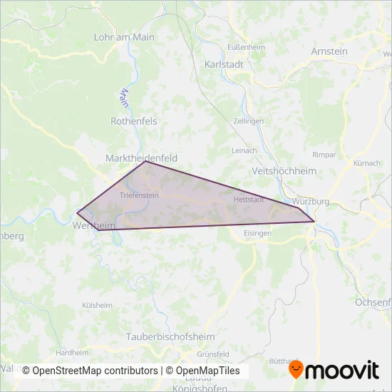 Omnibusverkehr Franken GmbH Verbundsgebiet