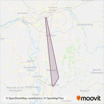 Схема покрытия компании Verkehrsunternehmen