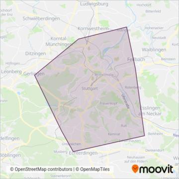 SSB (Tram) coverage area map