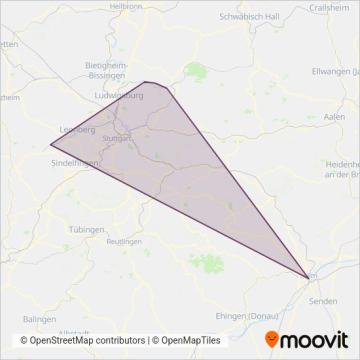 DB (Bus) coverage area map