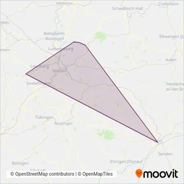 DB (Bus) coverage area map