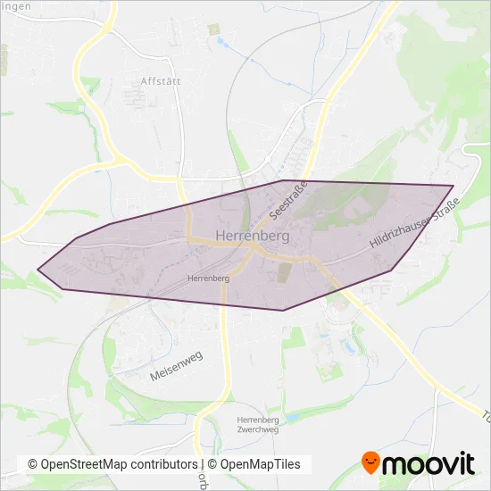 Stadtwerke Herrenberg coverage area map