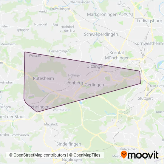 Wöhr Tours coverage area map