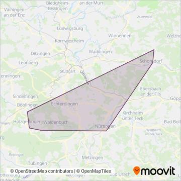 WEG (Bus) coverage area map
