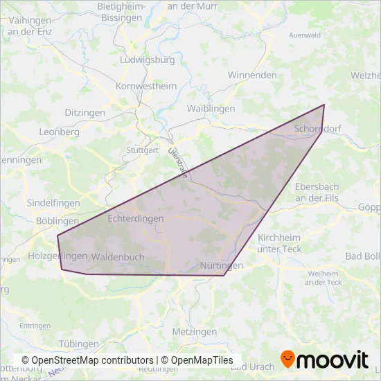 WEG (Bus) coverage area map