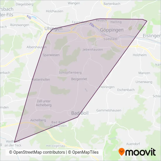 Frank & Stöckle coverage area map