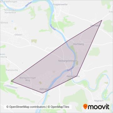Knisel coverage area map