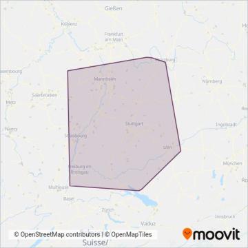 NVBW (Bus) coverage area map