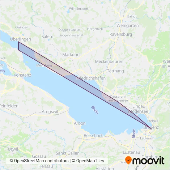 Bodensee-Schiffsbetriebe GmbH coverage area map
