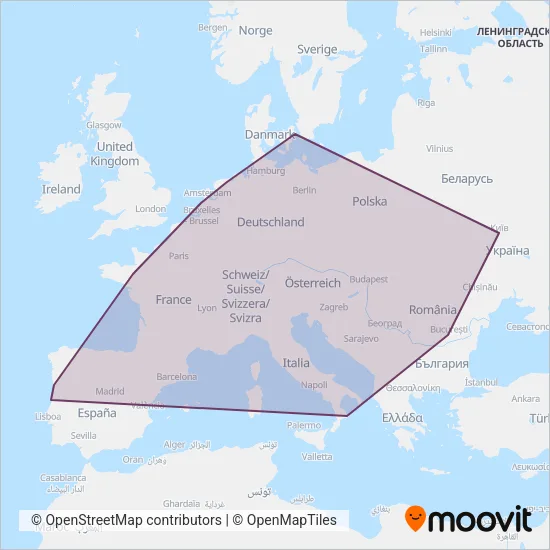 FlixBus-de coverage area map
