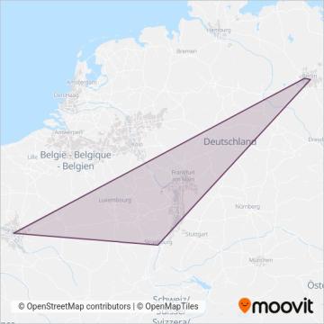SNCF coverage area map