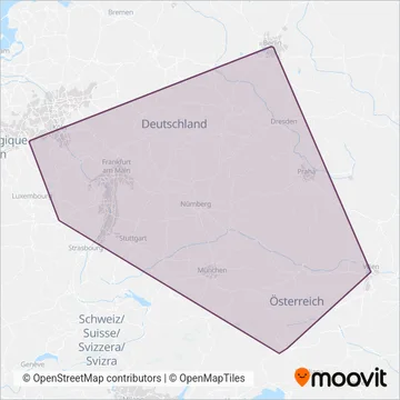 ÖBB coverage area map