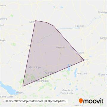 GYRE Go-Ahead Bayern GmbH coverage area map