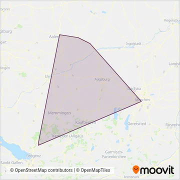 GYRE Go-Ahead Bayern GmbH coverage area map