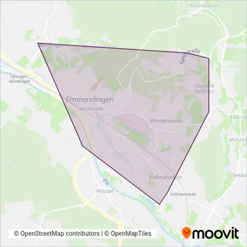 Схема покрытия компании Süd Emmendingen