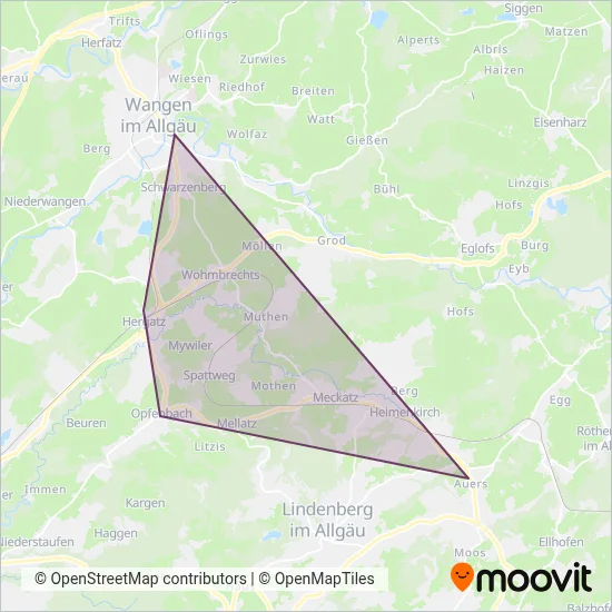 Sohler Reisen coverage area map
