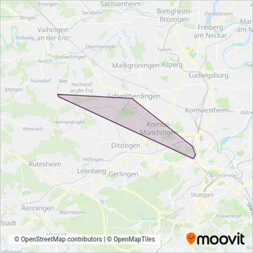 Bietergemeinschaft Flattich - SVL coverage area map