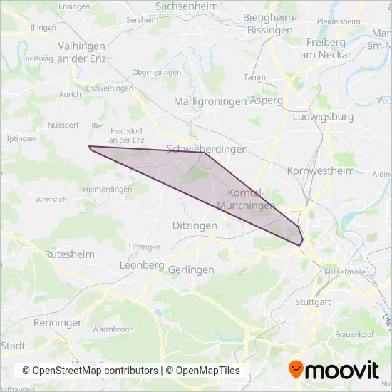 Bietergemeinschaft Flattich - SVL coverage area map