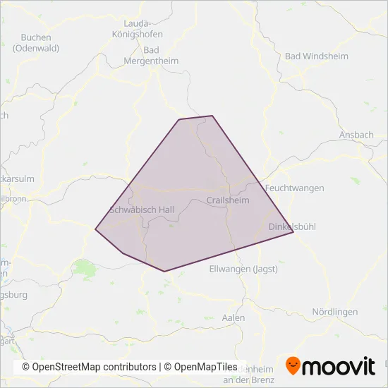 KreisVerkehr Schwäbisch Hall GmbH Verbundsgebiet