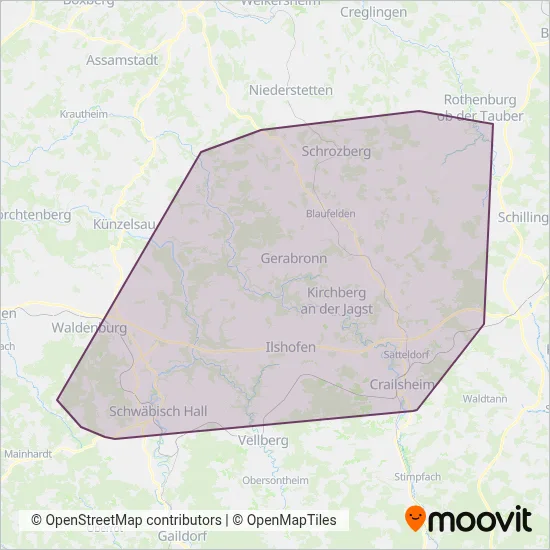 RÖHLER Touristik GmbH coverage area map