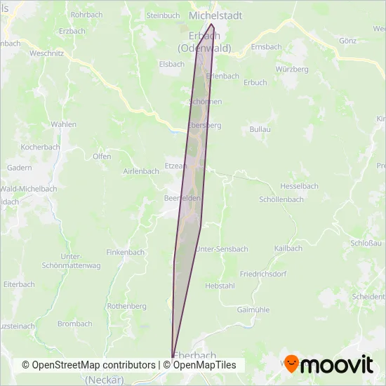 Busverkehr Wissmüller coverage area map