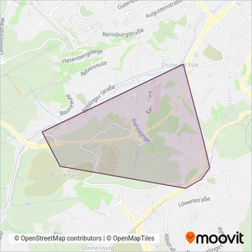 SSB (Funicular) coverage area map