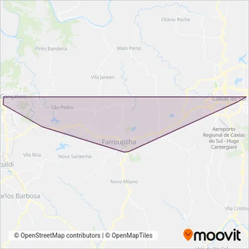 Ozelame - Metroplan coverage area map