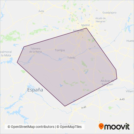 Mapa del área de cobertura de Samar