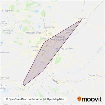 ALSA coverage area map