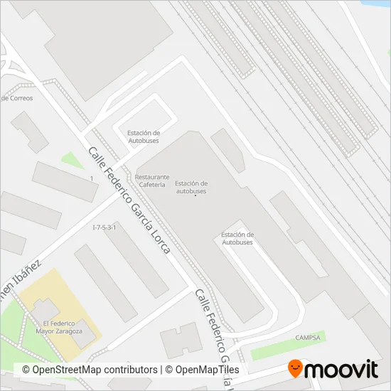 Cobertura del mapa de Golden Bus