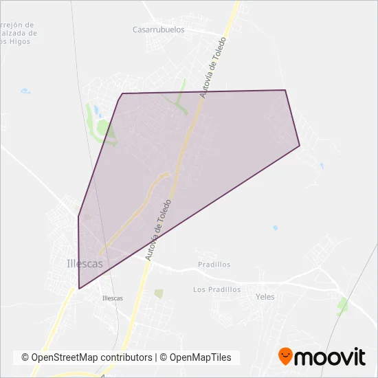 Cobertura del mapa de Autobuses de Illescas