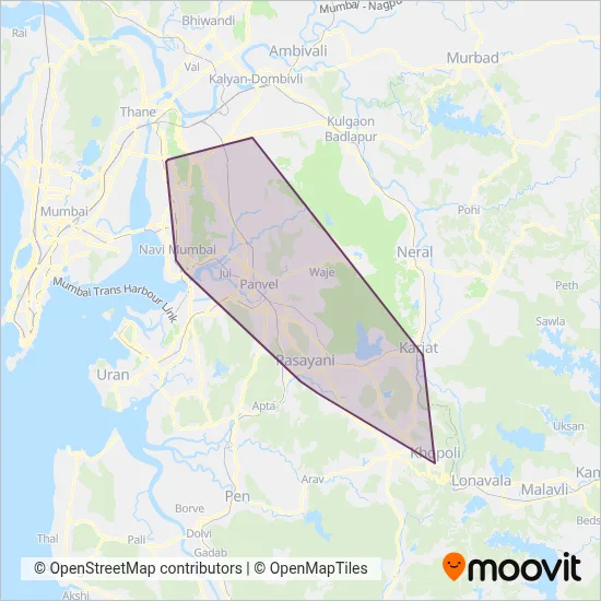 NMMT bus coverage area map