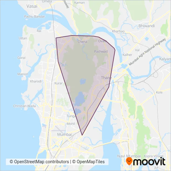 TMT AC bus coverage area map