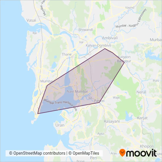 A.C.Trains (Air-Conditioning Trains) coverage area map